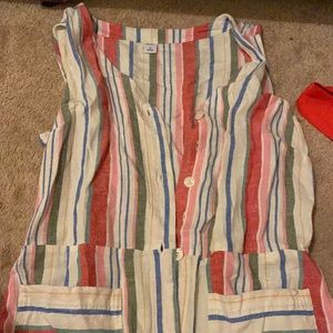 Old navy mid calf striped dress